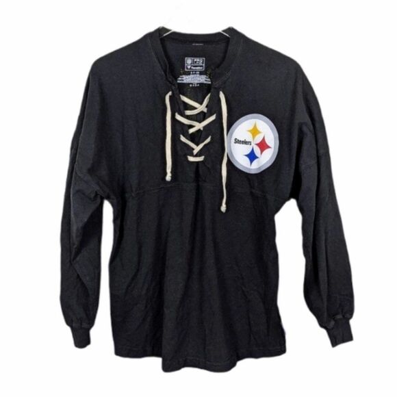 Fanatics Pro Line Pittsburg Steelers Black and Yellow Pullover Women's Small - Picture 1 of 9